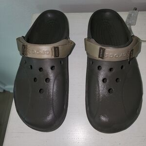 CROCS Men's ACE Boat Shoes - Brown and Tan